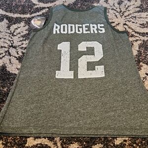 Majestic Heathered Dark Green Athletic Tank Top